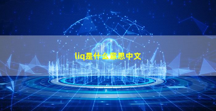 liq是什么意思中文